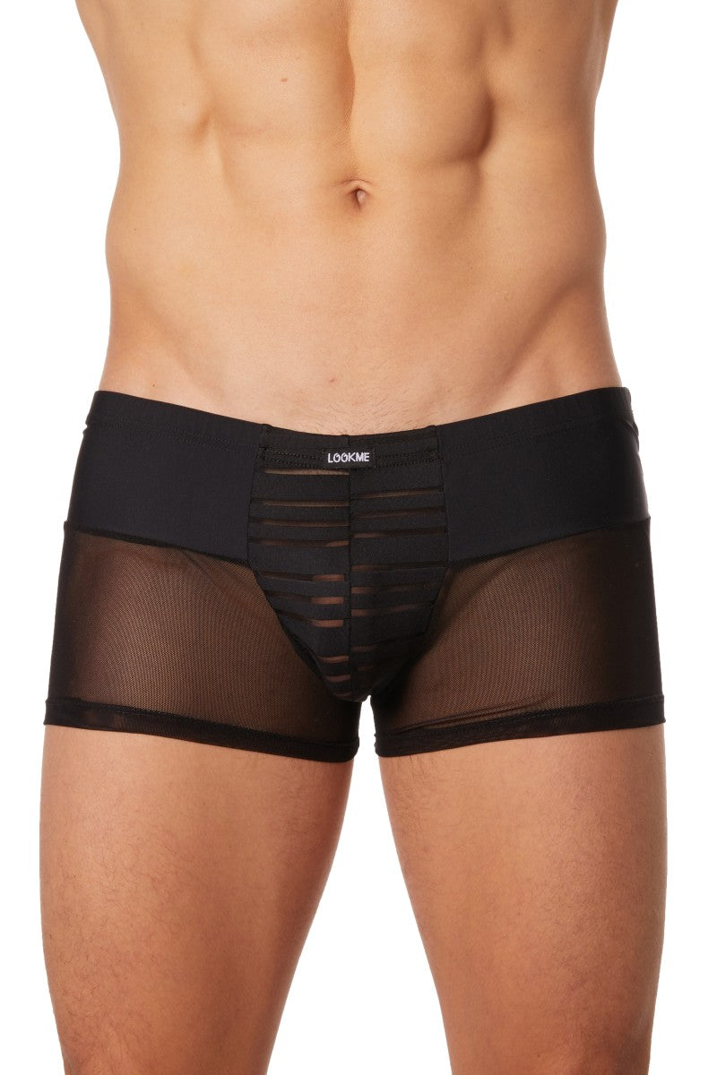 schwarze Herren Boxer Short 906-67 von Look Me schwarze Herren Boxer Short 906-67 von Look Me